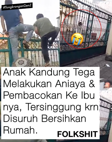 Anak Kandung Tega Melakukan Aniaya & Pembacokan Ke ibu nya, Tersinggung krn Disuruh Bersihkan Rumah