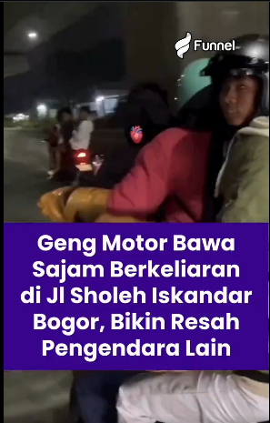 Bogor – Sebuah aksi sekelompok remaja yang diduga sebagai anggota geng motor kembali membuat resah warga Bogor. Baru-baru ini, sebuah video yang memperlihatkan sekelompok remaja berkeliaran di Jalan Raya Sholeh Iskandar