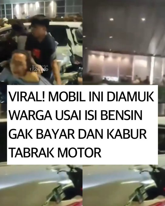 Sebuah kejadian viral yang menghebohkan publik terjadi ketika sebuah mobil ditangkap oleh warga setelah pengemudinya berusaha kabur usai mengisi bensin tanpa membayar.