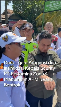 Belakangan ini, jagat maya dihebohkan dengan insiden hampir adu jotos antara Kepala Security PT. Pertamina Asset 2 KM1 dan Ketua Asosiasi Pengusaha Mandiri (APM).