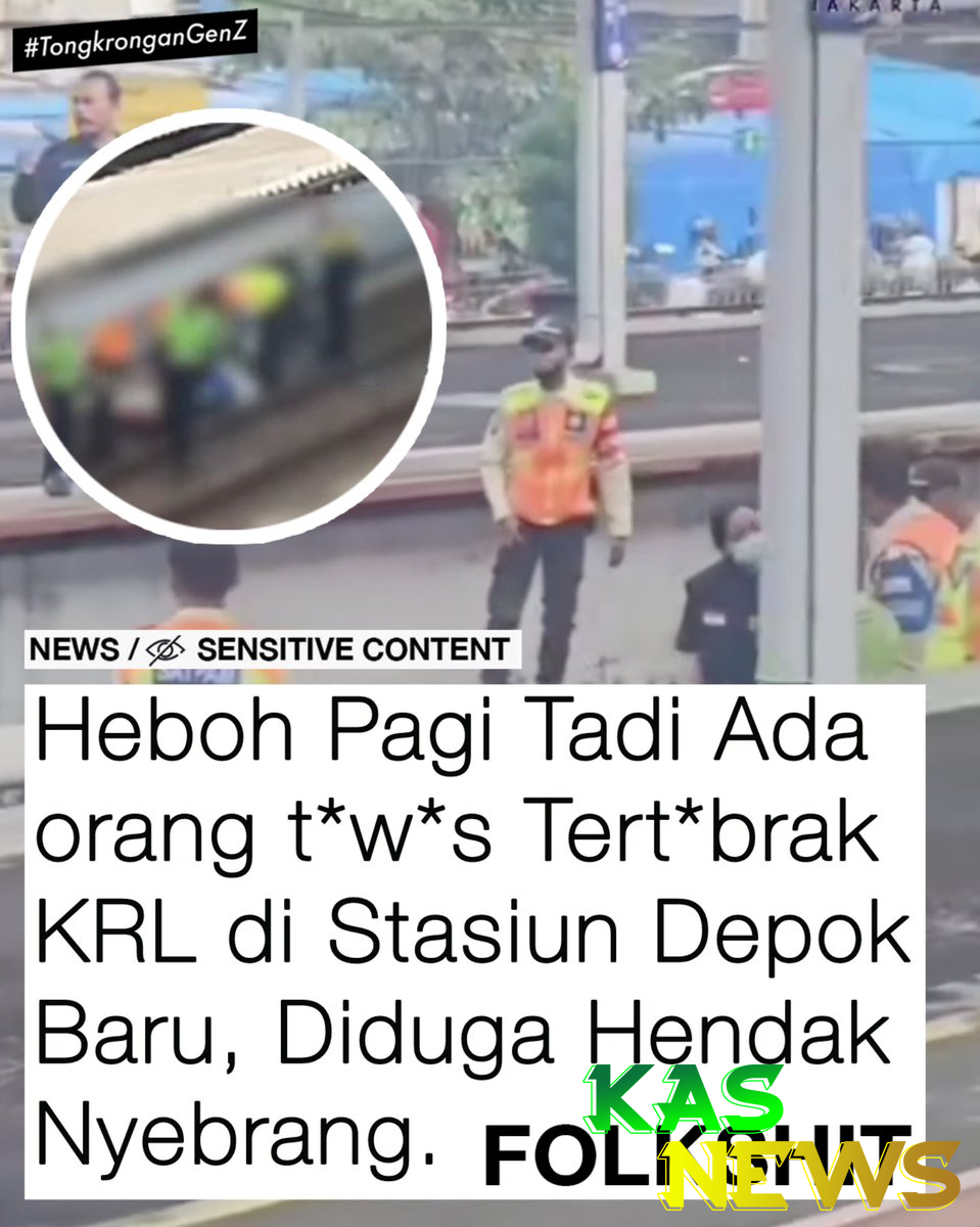 Heboh Pagi Tadi Orang Tewas Tertabrak KRL di Stasiun Depok Baru, Diduga Hendak Menyeberang (1)