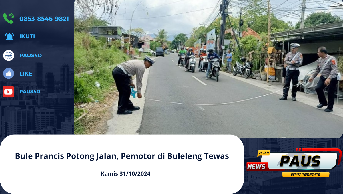 Bule Prancis Potong Jalan, Pemotor di Buleleng Tewas