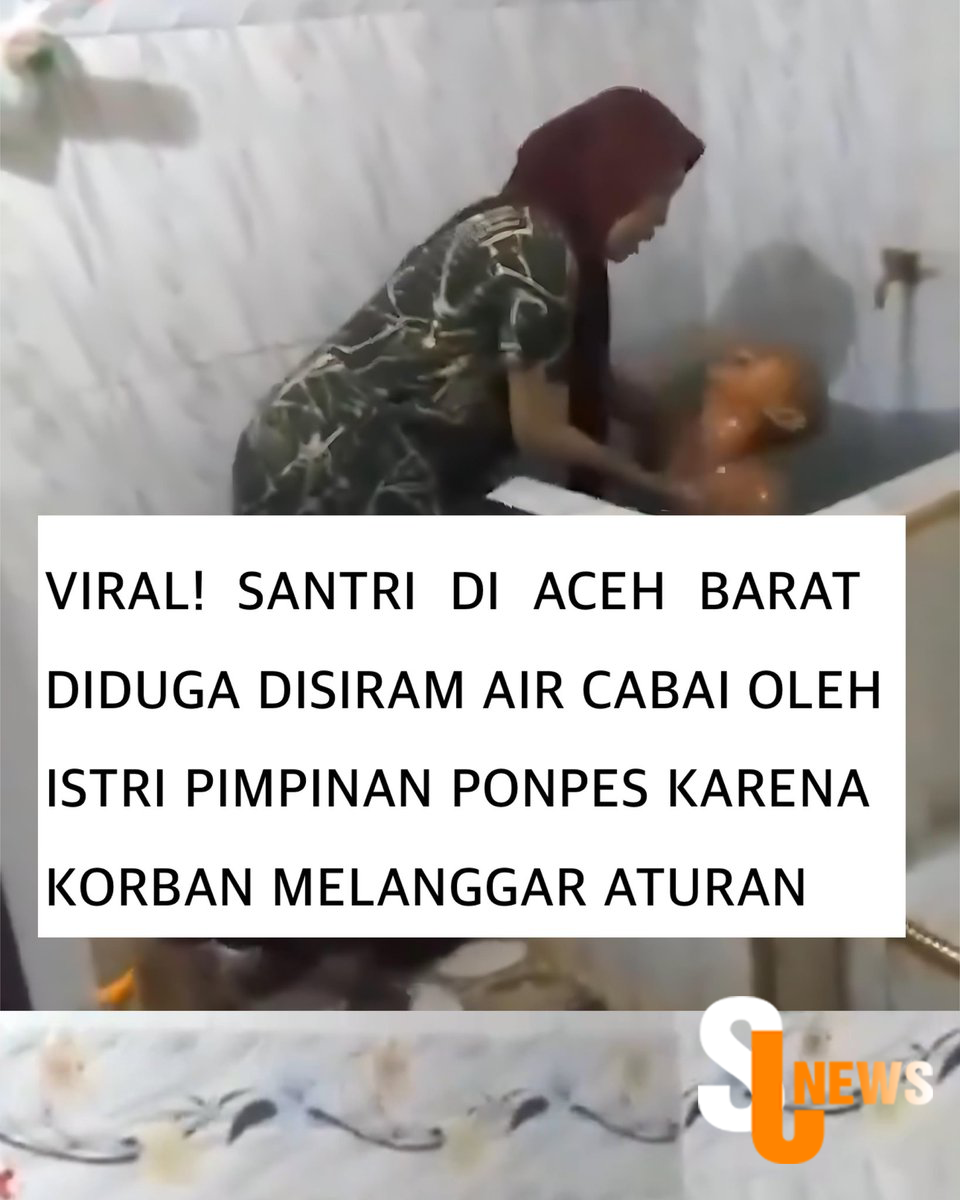 Viral Santri di Aceh Barat Diduga Disiram Air Cabai oleh Istri Pimpinan Ponpes