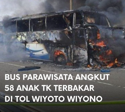 Sebuah insiden kebakaran terjadi di Tol Wiyoto Wiyono, saat sebuah bus pariwisata yang mengangkut 58 anak taman kanak-kanak (TK) terbakar secara tiba-tiba. Kejadian ini mengundang perhatian luas, mengingat jumlah penumpang yang terdiri dari anak-anak yang masih belia.