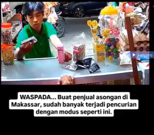 Para penjual asongan di Makassar kini diimbau untuk lebih waspada setelah maraknya pencurian yang dilakukan dengan modus baru. Dalam beberapa minggu terakhir, sejumlah kasus pencurian yang menargetkan pedagang asongan telah dilaporkan ke pihak berwenang