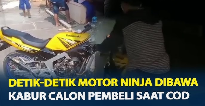 Viral! Calon Pembeli Motor Ninja Kabur Saat COD