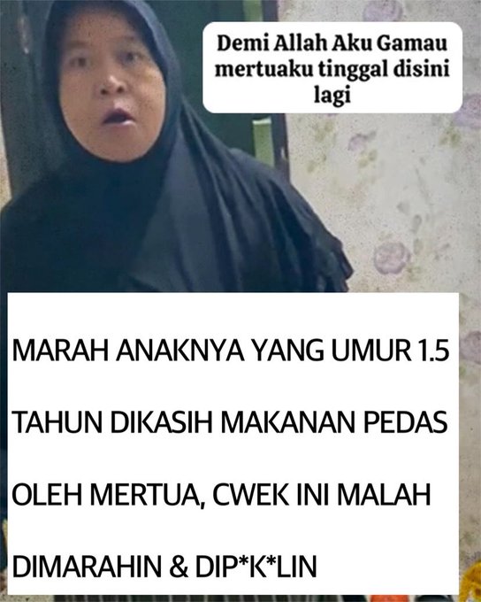 Viral! Mertua Kasih Makanan Pedas ke Anak Balita, Netizen Geram