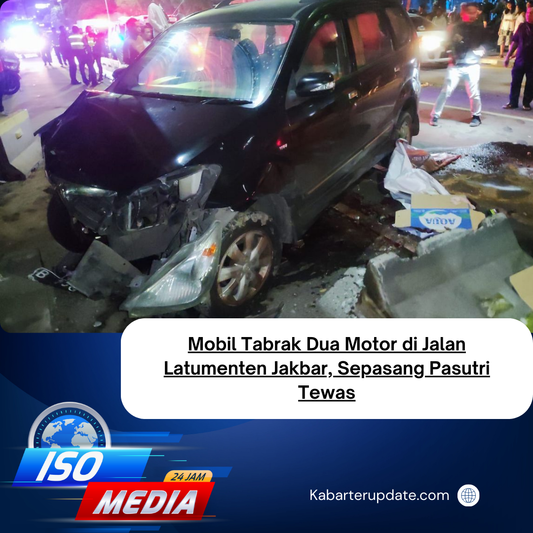 Mobil Tabrak Dua Motor di Jalan Latumenten Jakbar, Sepasang Pasutri Tewas