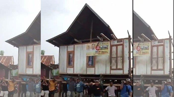 Viral! Dua Rumah Warga Dipindahkan Paksa Karena Beda Pandangan Politik